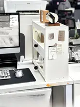 卓上収納ボックス フタ付き 防塵 カップ ティーバッグ 小物入れ 目隠し 仕切り 整理整頓