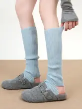 暖かい ニットカラフルレッグウォーマー【ヨガ用・秋冬季・女性用】（セットアップ対応）