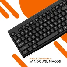 静音設計の無線キーボードとマウス【フルサイズ・防水機能・快適操作】