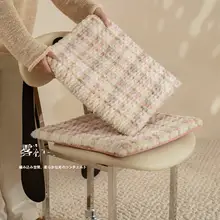 冬用 毛布製チェアクッション【高級感・リビング・ダイニング用・座り心地抜群】（セットアップ対応）