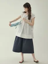 AMUU オリジナル 無地 Aラインスカート【ウエストゴム・ハイウエスト・夏用・中長丈】