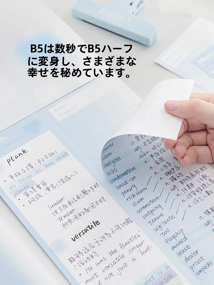 8マスノートと9分割ノート、A4とB5の違いで迷うなら、このB5ノートが救う理由は？