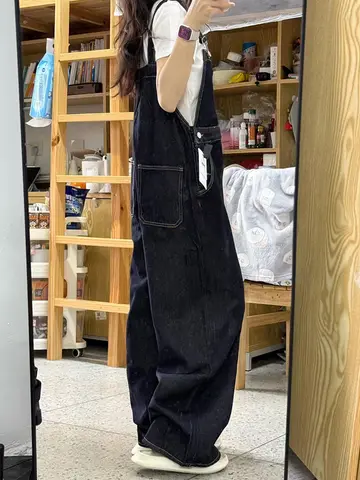 TAO | 夏用 ワイドレッグデニムサロペット【フィット・カジュアル 