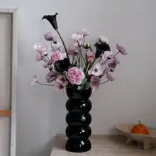 高級感ある紫色のポピー造花束【インテリア装飾・客間用】
