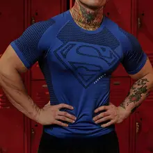 速乾性の高いストレッチフィット メンズトレーニングTシャツ【薄手・半袖】