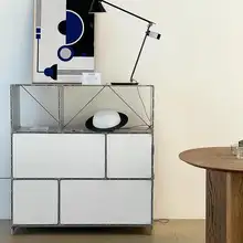 サイドボード リビング 収納 収納キャビネット 家庭用 モダン シンプル 金属製