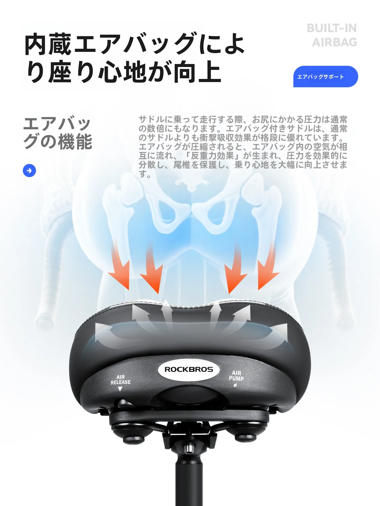 Amazon フレックス 自転車で通勤や散歩が楽しくなる！おすすめのエアバッグサドルはどこで買えるの？