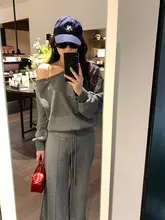 露肩デザインのゆったりスウェットシャツ【極上の柔らかさ・カジュアルスタイル】（セットアップ対応）