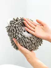 厚手の雪尼尔ハンドボール掛けタオル【カートゥーンデザイン・速乾・キッチンまたはバスルーム用】