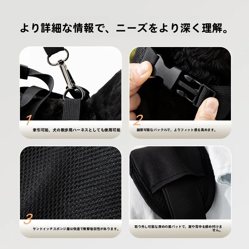 hipidog 犬用キャリーバッグ：通気性とリュックタイプが実用性を実現