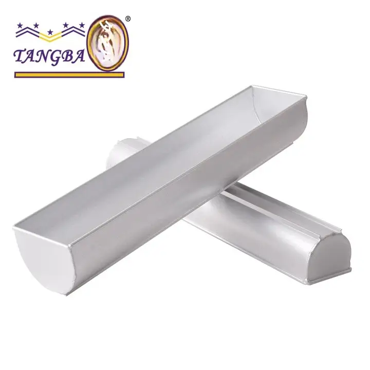 アルミ製ミニ・ビッグ半円ムース型【ロールケーキ・虹色クリームケーキ型・ベーキングモールド】