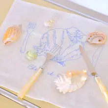 フランス風刺繍のリネンテーブルクロス＆コースター【ナチュラルカラー・食卓用】（セットアップ対応）