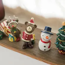 可愛い動物デザインの樹脂製置物【文芸調・デスクトップデコレーション・ヴィンテージ・クリスマスギフト】