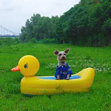 浮き輪 小型犬 ペット用 アウトドア 持ち運び 充気