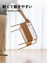 ナイトテーブル 小型 寝室 チェリーウッド 無垢材 収納キャビネット スペース節約