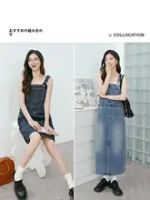デニムサロペットワンピース【レトロ・学院風・小柄サイズ対応】
