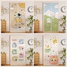 冷気を防ぐエアコン用カーテン【穴あけ不要・防風・防虫・キッチン用】（セットアップ対応）