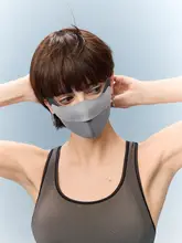 紫外線対策の立体マスク【女性用・アイガード付き・極上の柔らかさ・クール感】