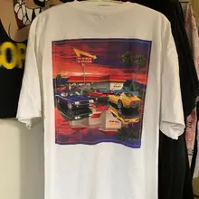 INNOUT Burger ヴィンテージスタイル 半袖Tシャツ【ユニセックス・カジュアル・アメリカンデザイン】
