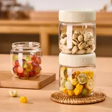 ガラス製密閉容器【お菓子やナッツ、コーヒー、茶葉、ドライフルーツ用・食品グレード・湿気防止】