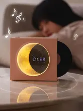 レコードデザインの時計付きミニスピーカー【バレンタイン・誕生日ギフト】