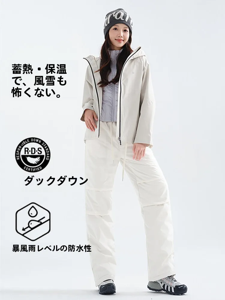 ゆったりパンツコーデに悩むなら、100ポリエステルの厚手パンツでどうする？