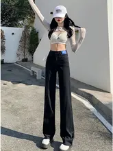 黒のストレートデニムパンツ【夏向け・薄手・フィット・スリムレッグ】