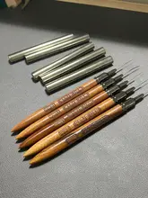 極細ラインアート用スダン木製ネイルブラシセット【光療式・絵画用ツール】