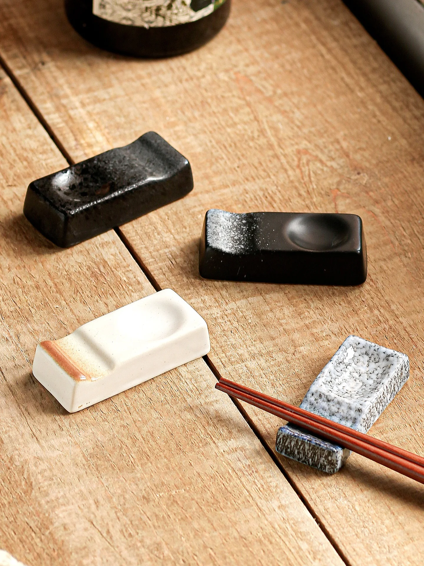 陶製箸置き：复古風の1層トレイでスプーン・箸を清潔に整理