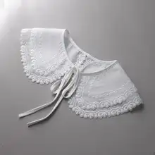 レイヤードデザインの花柄刺繍付き偽カラー【大きめラペル・結び紐付・レディース】