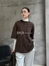 秋冬用 ヴィンテージ風 二色使いウールクルーネックニットトップス【ゆったりフィット・女性用】（セットアップ対応）