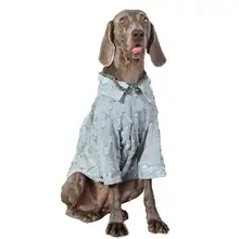 大型犬用デニムジャケット【春秋用・防毛機能・ゴールデンレトリバーやラブラドール対応】（セットアップ対応）