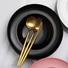 北欧デザインの陶器製パスタプレート【丸形・サラダやスープ用】