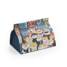 動物デザインのティッシュボックス【リネン・家庭用・車用・トイレ用】