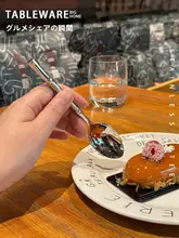 高級感ある朝食用スプーン【ステンレス製・デザートスプーン・アイスクリーム用】