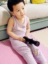 子供用薄手綿パンツ【竹節デザイン・防蚊・夏用・ゆったりフィット】（セットアップ対応）