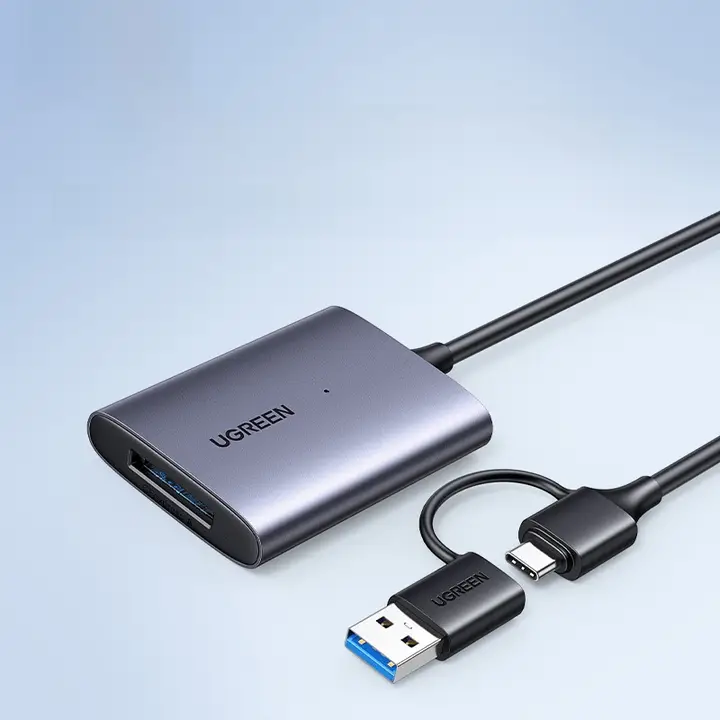 CFexpressカードリーダー TypeA TypeB対応 USB Type-C 高速データ転送 iPhone Android スマホ PC Canon Sony カメラ 動画読み込み「UGREEN」