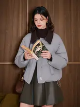 ショートダウン レディース スクエアネック ホワイトダックダウン あったか インスタ映え 冬