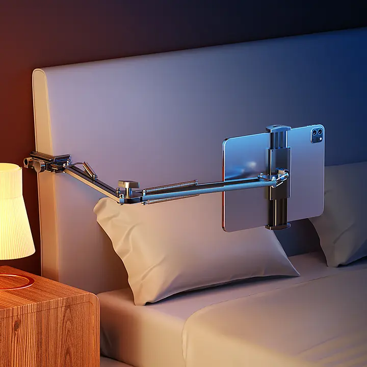 スマホスタンド ベッド上 ライフスタイルサポート 炭素鋼 調整可能 昇降
