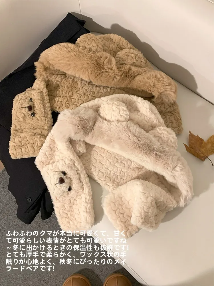 耳まで隠れる帽子：冬を暖かく保つクマの耳 ぬいぐるみ帽子の実用性と使い方