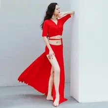 快適でシンプルな腹踊り練習服【モダール製・オリエンタルダンス用】
