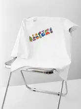 ユニークなプリントデザインの半袖Tシャツ【カジュアル・ルーズフィット・カップル向け】