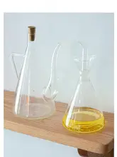 oakliving キッチン用 高品質オイルボトル【高透過性ホウケイ酸ガラス・漏れ防止設計】