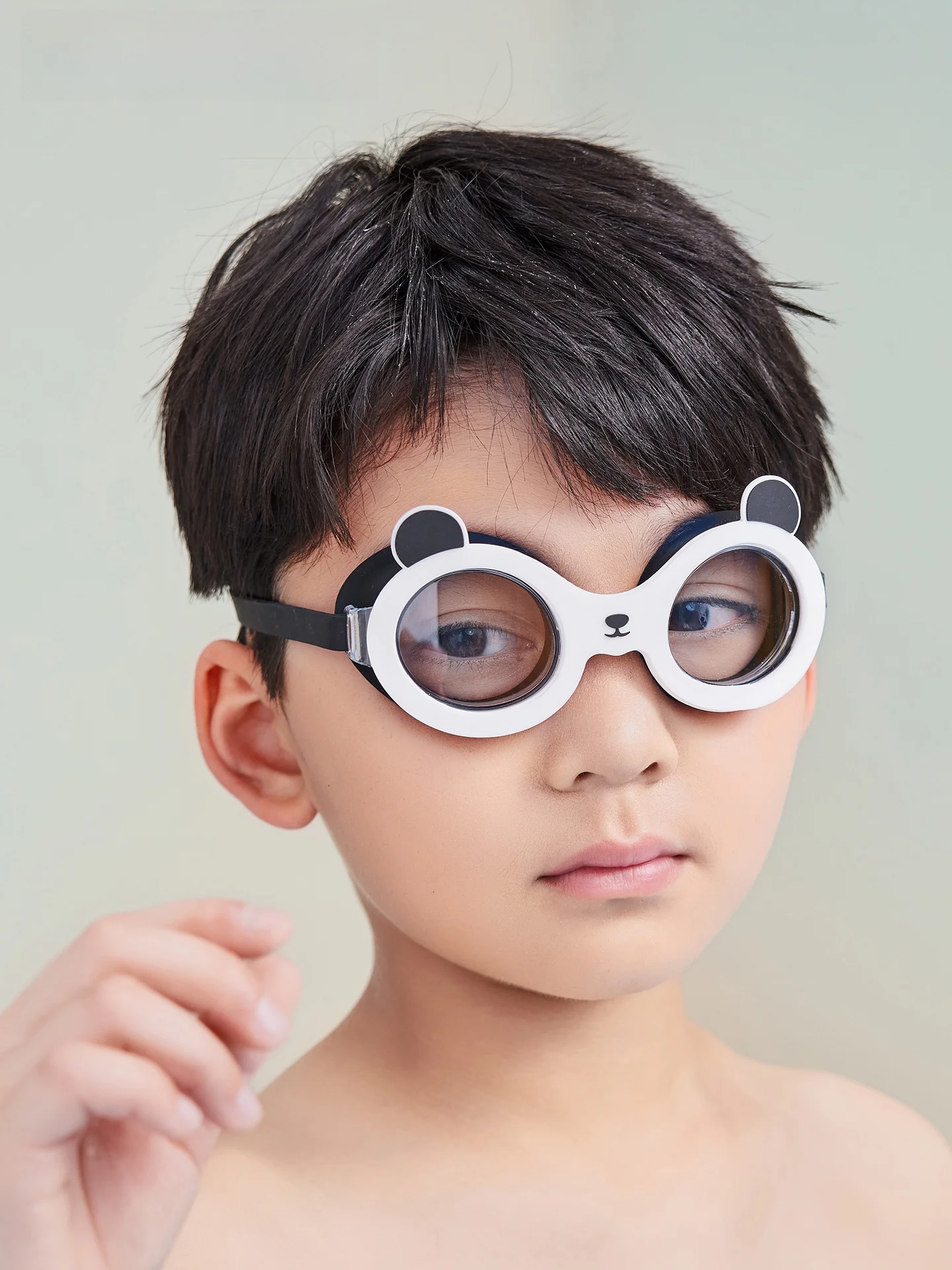 かっこいい水泳ゴーグル Zoke パンダ柄儿童用：防曇・防水機能とデザインのバランス
