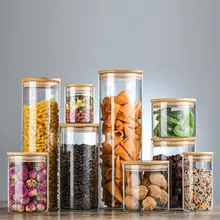 密封ガラス保存容器【食品グレード・高硼珪酸・湿気防止・透明・雑穀・茶葉用】