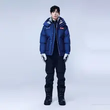 男女兼用 短丈 厚手アウトドアダウンジャケット【ファッションデザイン・スペースシリーズ】