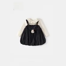 セットアップ キッズ ガールズ サロペットワンピース 秋物 おしゃれ プリンセス かわいい