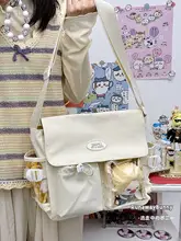 透明なデザインの大容量ショルダーバッグ【二次元・日常使い・肩掛け・斜め掛け】