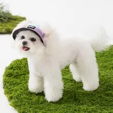 hipidog ペット用帽子 犬用 猫用 耳出し お出かけ 散歩 紫外線対策 日よけ サンバイザー