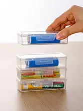 家庭用電池収納ボックス【小型・携帯便利・プラスチック製・防湿】